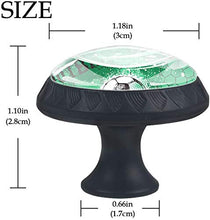 Art Green Football Pomelli per Porta Set di 4 Pomelli per Mobili Manopole per Cassetti Cucina Armadio Vetro