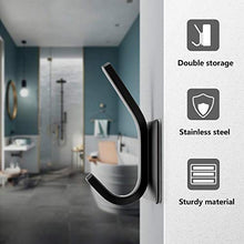 Gancio autoadesivo in acciaio inox 304, autoadesivo, senza foratura, impermeabile, gancio appendiabiti, per camera da letto, bagno, cucina, ufficio (gancio a U in acciaio inox)