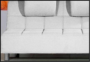 Bagno Italia Divano Letto 200x99 Bianco antiribaltamento Salotto Ecopelle Modello Angelica I - Arredi Casa