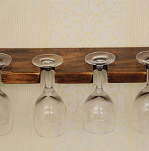 FMOGE Mensole A Muro Mensola in Legno Massello Sala da Pranzo Cucina Portabottiglie, Portabottiglie in Vetro da Appendere in Vetro per Cucina Bar Ristorante Decorazione Cremagliera