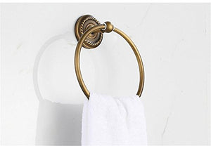 Portasciugamani per bagno Anello portasciugamani in rame con anello portasciugamani da bagno con ciondolo in rame e asciugamano inciso