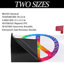 Chic Tie Dye segno di pace copertura magnetica arcobaleno colorato arte giardino giardino giardino giardino giardino decorazione casa dimensioni standard 53,3 cm x 45,7 cm