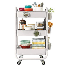 &ripiano di stoccaggio Scaffale, Movable bagagli Piccolo Carrello Bagno Soggiorno da terra multifunzione a 3 strati Rack bagagli Scaffale di finitura
