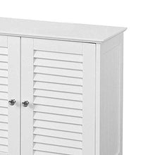 YXZQ Scaffale, mobiletto del Bagno, 2 Porte Bagno Cucina Armadietto da Pavimento Organizzatore Portaoggetti Armadio autoportante Contenitore con Doppio sportello Bianco, 60 x 60 x 30 cm