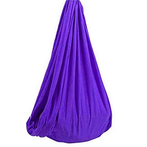 MTFZD - Amaca sensoriale per bambini, dondolo, per interni, per bambini, adulti, per autismo elastico ADHD e integrazione sensoriale amache coccolose (colore : viola, dimensioni: 150 x 280 cm