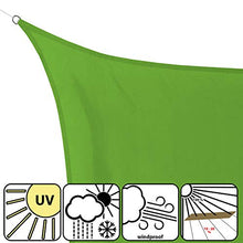 BB Sport Tenda Velo Sole 4m x 4m Smeraldo Quadrato Vela Sole Ombreggiante 100% PES Protezione Solare UV 30+ Parasole Giardino Esterni