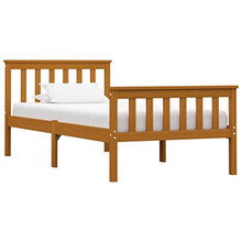 SKM Giroletto con 2 Cassetti Marrone Miele Legno di Pino 100x200 cm (27.9kg)