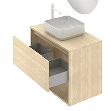 AMIZUVA NIWA TOP Mueble+Lavabo 1 Cajón 1 Hueco Roble Arenado