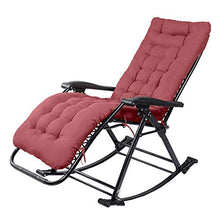 SHUAIIJUAN Sedia per il tempo libero domestico Sedie pieghevoli Sedia a dondolo Sdraio reclinabile da esterno regolabile pieghevole Poltrona reclinabile Rocker Zero-Gravity Sedia for Outdoor Garden Be