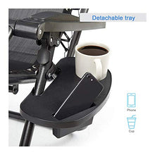 Lettino Prendisole Sdraio Pieghevole 2pcs, Lettino a Sdraio per Prendere Il Sole con Supporto per Tazza poggiatesta e Ombelico Paralume Sedia da Esterno(Nero)