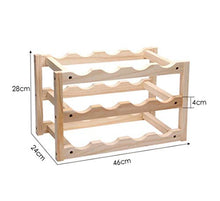 Buy and buy at Brandon Creative Wine Rack Wood Ornaments Home Pine Wine Shelf Wine Cabinet Shelf Wooden Display StandWoodA