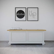 Homemania 1003_PF Cassapanca Acanto, Bianco in Legno, 120 x 42 x 50 cm
