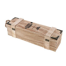 F Fityle Scatola Legno Vino Cassette Porta Scatole Confezione Regalo Vuote Portabottiglie di Vino Pieghevole, in Legno Naturale