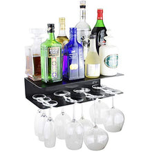etterr - Mobile bar, mensola da parete per bicchieri e bottiglie, prodotta in Spagna Minimalista Nero