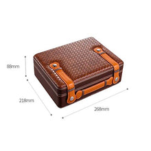 NIHAOA Accessori del Sigaro Caso corrosione Cigar Tavolo con igrometro e umidificatore - Portatile Scatola di sigari, con buona Tenuta Buon apporto di umidità