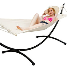 AMANKA Amaca da Giardino con Supporto - 300x100cm Outdoor Indoor - Lettino con Telaio in Metallo