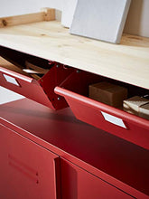 IVAR scaffalatura con armadi/cassetti 89x30x124 cm pino rosso