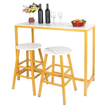 shelf Elegante Tavolo da Bar con 2 Sgabelli Set Mobili Semplici E Moderni per Cucina Sala Giochi Soggiorno Sala da Pranzo