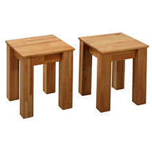 Krok Wood 2X Sgabelli Bonn in Legno Massello in Faggio 35x35x45 cm
