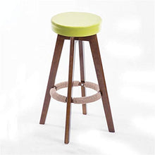 LXYPLM Sgabello Sedie Bar Barstools Sedie girevoli in Similpelle, bancone in Legno massello for Il Tempo Libero, Colazione, sgabelli da Pranzo for Cucina Cafe Pub Arredo Bar Cucina