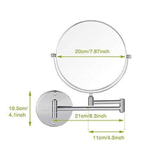 OOCO Bagno Rasatura Specchio Rotante Specchio Bagno Trucco dello Specchio Pieghevole Creativo Cosmetic Mirror Bidirezionale Specchio Ingranditore,C