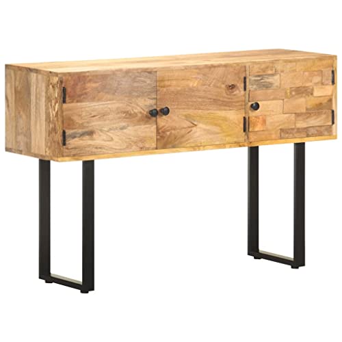 vidaXL Credenza 116x35x75 cm in Legno Massello di Mango