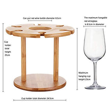 PWZ Pratica Semplicità Domestica in Legno Pratica Semplicità Domestica, Armadio per Vino in Legno Di Bambù Armadio per Vino Creative Simplicity, 6 Cestelli