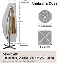 Kaliove Copertura per ombrellone da Esterno, Copertura per ombrellone da Esterno Impermeabile con Cerniera Copertura per ombrellone Impermeabile Portatile Grande Pieghevole