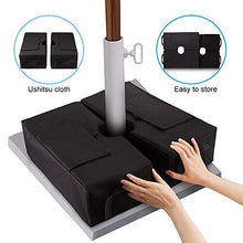 WAZA - Ombrello quadrato da 45,7 cm, con base per ombrelli staccabili, per patio, ombrelli per esterni, adatto a sabbia