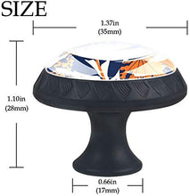 Foglie colorate Pomelli per Porta Set di 4 Pomelli per Mobili Manopole per Cassetti Cucina Armadio Vetro