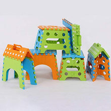 KOLOSM Sgabello Pieghevole da Bagno Portable Comodo Sgabello Pieghevole Spazio Spazio Saving Bathroom Uso Multiops Durevole Sedia Sedile Sedile Sedile per Bambini Leggeri (Color : 5)