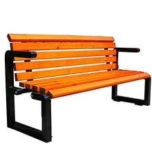 LXLH Panca da Giardino Sedia da Giardino panchina per Il Tempo Libero, Sedia da Esterno in Legno massello Impermeabile e anticorrosivo, panchine Decorative per Giardini terrazzati Domestici, con