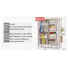 NXYJD Cabinet Panno di Modo di Oxford a 4 Strati dormitorio Camera da Letto Semplice Combinazione Guardaroba Comodo deposito mobili gabinetto di casa