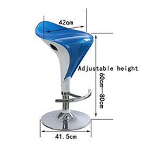 LXYPLM Sgabello Sedie Bar Barstools Contatore Girevole Regolabile Bar Sedie Sedile, casa Pub ozio Creativo Alti sgabelli con poggiapiedi e Chrome Base Arredo Bar Cucina (Color : G)