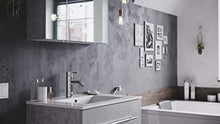 Set di mobili da bagno Firenze 70 2 parti grigio cemento e armadio specchio