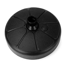 dDanke - Base per ombrellone in plastica a forma rotonda, 30 kg, riempibile con sabbia per esterni, patio, cortile, ombrellone, supporto adatto per asta da 35 a 38 mm