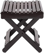 Sgabello per Doccia Sgabello da bagno Bamboo, Design orientale marrone Sgabello da bagno Pieghevole multifunzionale Stabile Stabile Durevole Protezione ambientale Sgabello da bagno Adatto per bambini