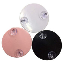 ZCCL Specchio per Il Trucco Illuminato con ingrandimento 10X, Specchio con Ventosa Illuminato per vanità cosmetica con luci a LED Rosa