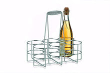 kela 49880 Cestello portabottiglie per 6 Bottiglie, Metallo Cromato, Loop, Metal, Argento, 31 x 31 x 21 cm