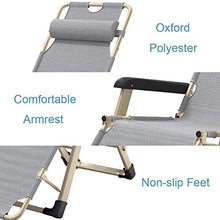 Prodotti per la casa Sdraio Lounge Recliners Sedia Outdoor Zero Gravity Regolabile Pieghevole Prato Lettino Sedie con Cuscino per Deck Spiaggia Patio Piscina Supporto 150 kg