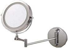 Bagno Vanity Specchi Doccia Specchi da Bagno Ingrandimento Specchi da Bagno a Parete Illuminati estendenti Double Side & 360 ° Girevole (Color : Silver, Size : 10 Times Magnification)