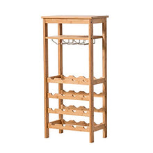 Porta bottiglie Armadietto del vino Holder stand bagagli mensole di grande capacità di stoccaggio del basamento for la famiglia della barra Piano Governo del vino di legno vino Posizionamento Rack Can