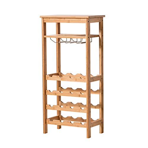 Porta bottiglie Armadietto del vino Holder stand bagagli mensole di grande capacità di stoccaggio del basamento for la famiglia della barra Piano Governo del vino di legno vino Posizionamento Rack Can