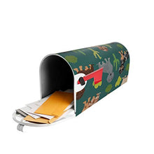 Doxie Cactus Cute Dachshund Dog Designs - Copertura magnetica per cassetta postale per giardino, cortile, dimensioni standard, 53 x 45 cm