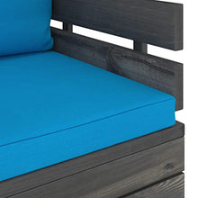 vidaXL Poltrona da Giardino con Cuscini in Legno di Pino