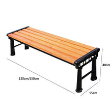 ZXF- Panchina del Parco, Panchina da Giardino in Legno Anticorrosivo, Sedia Lunga per Il Tempo Libero All'aperto della Scuola, per Il Portico Anteriore, Patio, Ponte, Balcone O Cortile