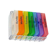7 Giorni Settimanale Dispenser Am Pm Scatola Della Pillola Di Immagazzinaggio Colorato Design Medicina 1 Set