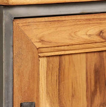 Comodino Bianco con Cassetto,Cassettiera con 1 Cassetti da Letto in legno di teak Cassettiera Camera da Letto Comodino con Cassetto e Scompartimento Aperto 40 x 30 x 50 cm
