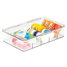 mDesign Porta Medicine – Contenitore plastica Senza BPA impilabile con Coperchio per medicinali – Cassetta Pronto Soccorso a 5 Scomparti per unguenti, Medicine, ECC. – Set da 2 – Trasparente