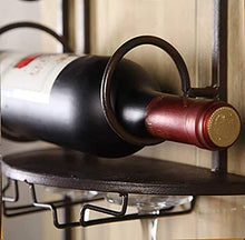 FYHH-JZHY Portabottiglie da Parete in Legno Massello Portabicchieri da Vino Rosso Creativo Portabottiglie da Vino A Soffitto